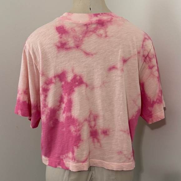 Cotton Citizen Medium Tokyo Tee Pink Tie-Dye Crop T-Shirt Oversized Cropped - Picture 2 of 7